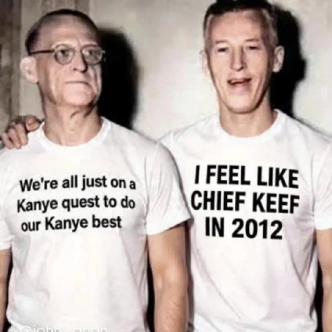 =i We're all just а FEEL LIKE Kanye quest to our Kanye best CHIEF KEEF IN 2012