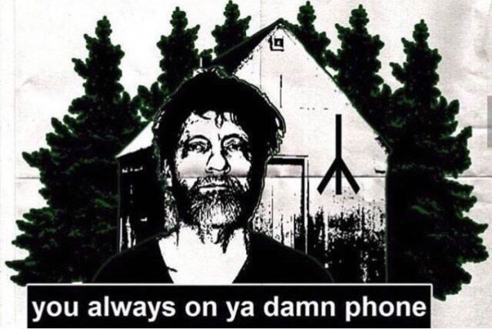 you always on damn phone