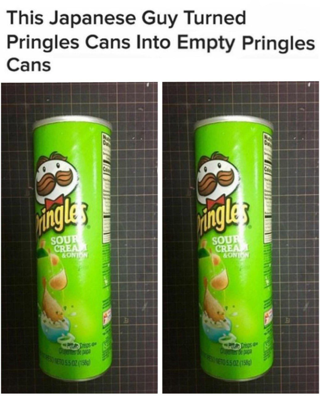 This Japanese Guy Turned Pringles Cans Into Empty Pringles Cans 1