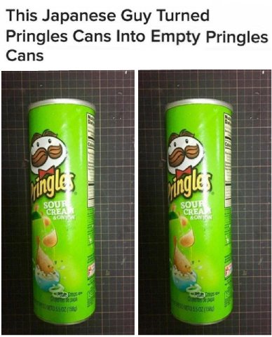 This Japanese Guy Turned Pringles Cans Into Empty Pringles Cans 1