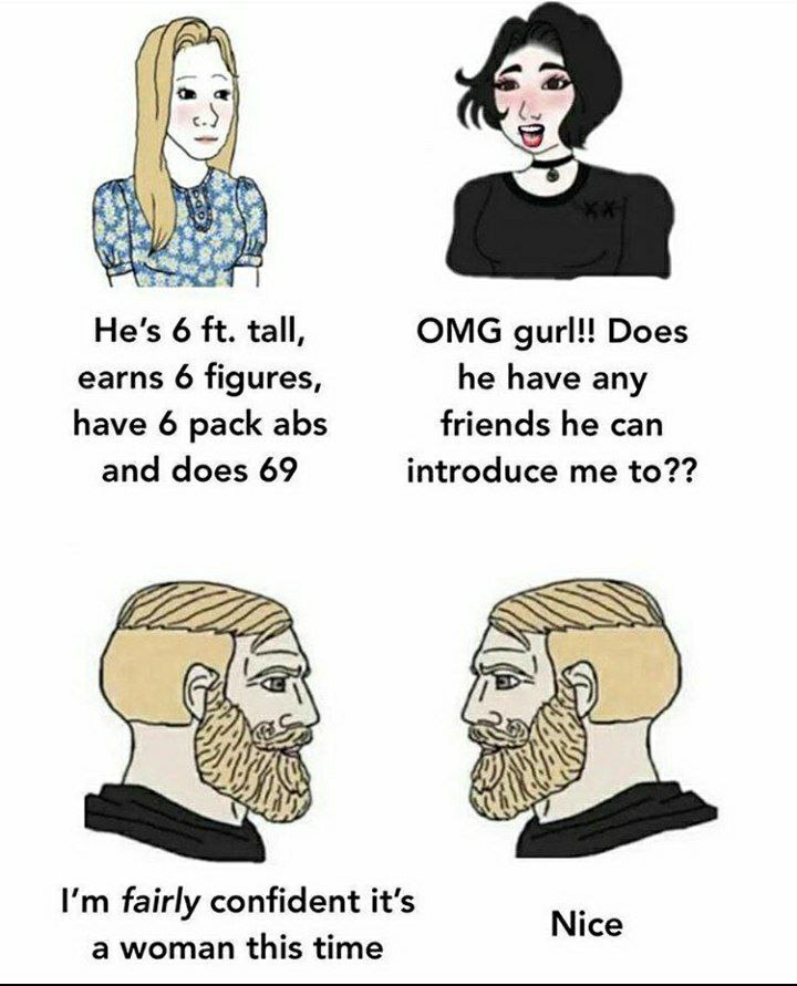 He’s 6 tall, OMG дип! Does earns 6 figures, he have any have 6 pack abs friends he can and does 69 introduce me to?? в fairly confident it’s Nice a woman this time