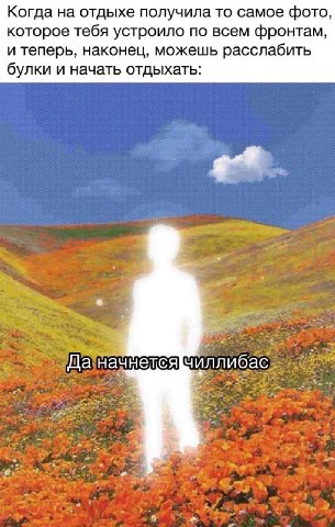 Когда на отдыхе получила то самое фото, которое тебя устроило по всем фронтам, и теперь, наконец, можешь расслабить булки и начать отдыхать: Да начнется