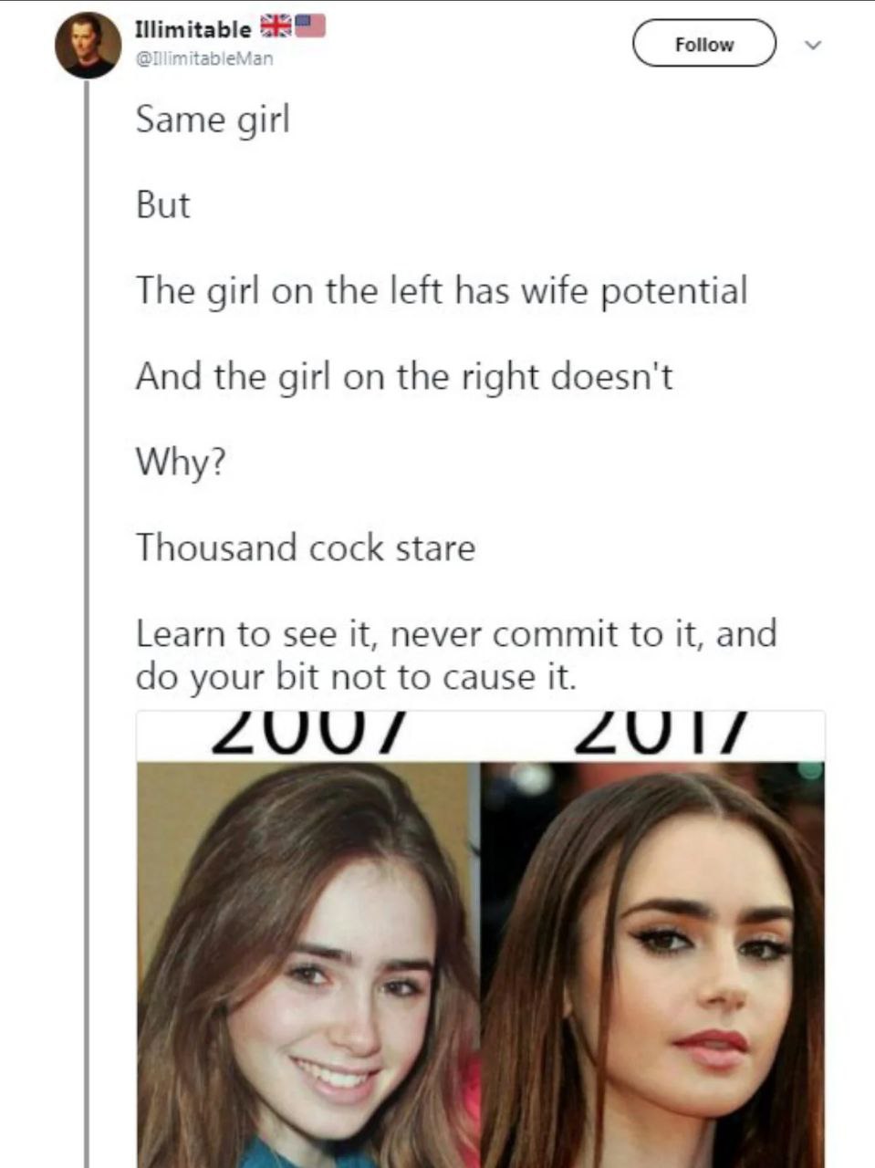 Same girl But The girl on the left has wife potential And the girl on the right doesn't Why? Thousand cock stare Learn to see it, never commit to it, and your bit not to cause it. ZUU/ ZUI/