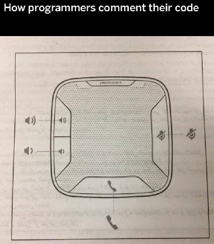 How programmers comment their code У