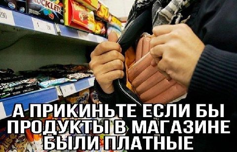 ЕСЛИ БЫ ПРОДУКТЫ В, МАГАЗИНЕ ПЛАТНЫЕ
