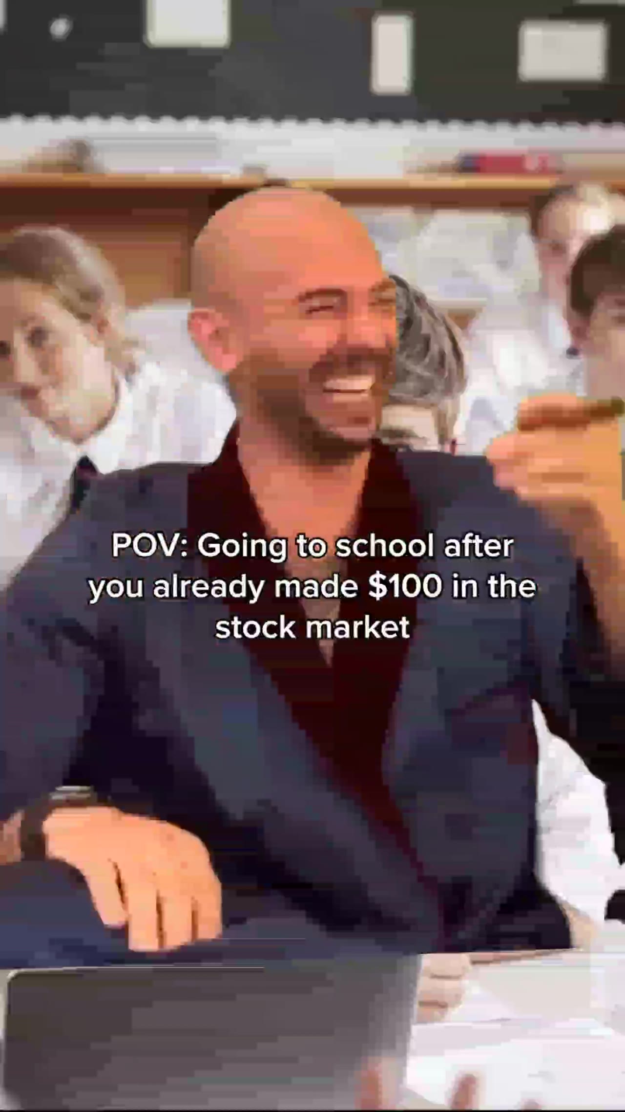 POV: Going to school after stock market
