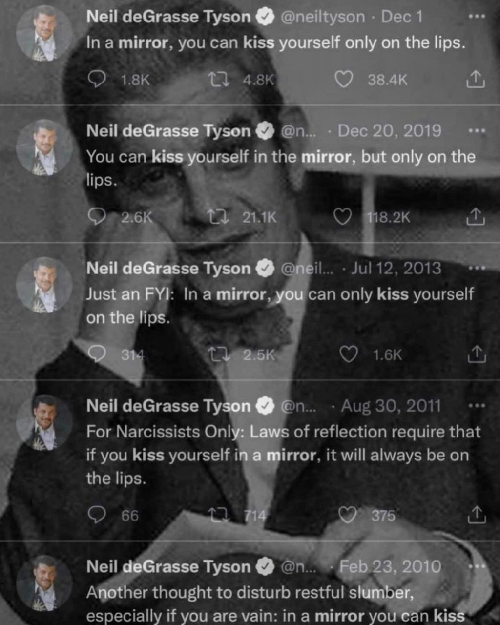 И deGrasse Тузо Ina can Neil yson You ourself lips Jul 12, 2013 In only kiss yourself a Neil deGrasse Aug 30, 2011 For Narcissists Onl of reflection require that if you kiss yourself i rror, it will a