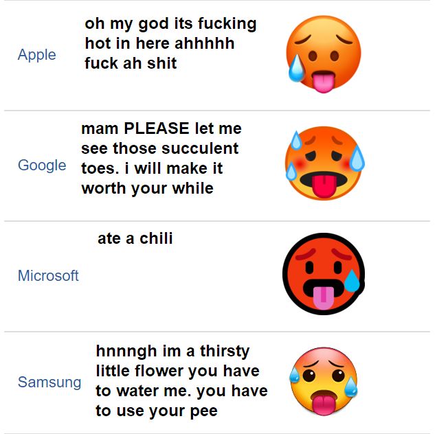 my god its fucking hot in here ahhhhh Apple fuck shit mam PLEASE let me see those succulent Google toes. i will make it worth your while ate a chili Microsoft hnnngh a thirsty Samsu little flower you 
