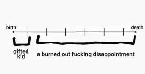 birth death gifted kid a burned out fucking disappointment