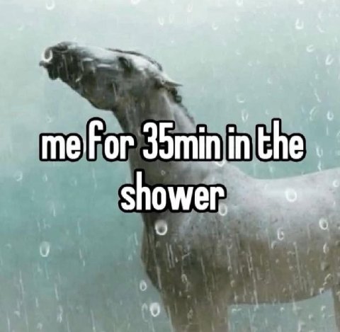mefor in shower