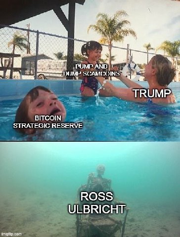 чё DUMP SCAMCOINS TRUMP BITCOIN STRATEGIC RESERVE ROSS ULBRICHT
