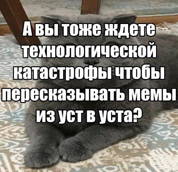 Авы тоже технологической катастрофы чтобы пересказывать мемы 2%