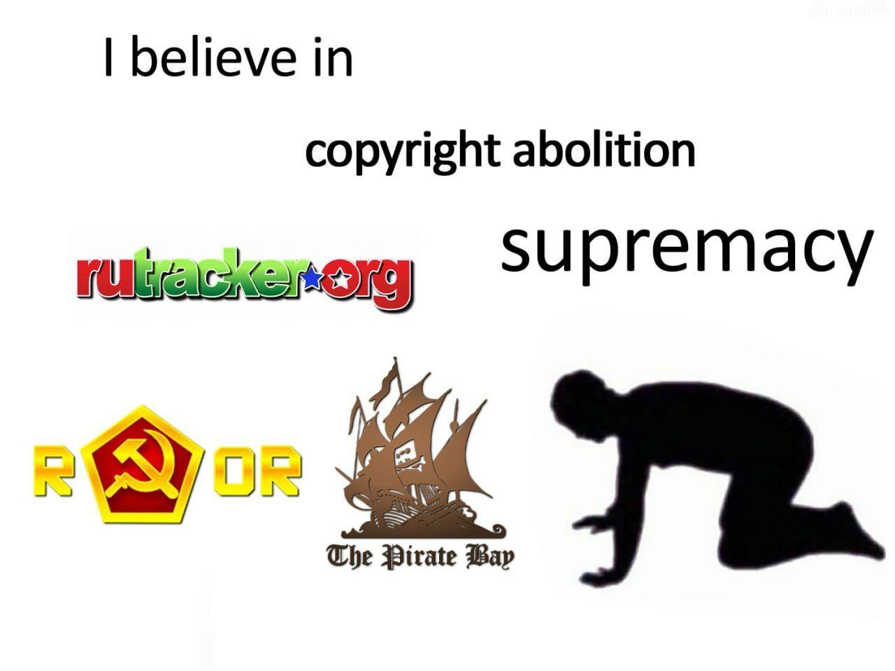 believe in copyright abolition supremacy a, The Pirate
