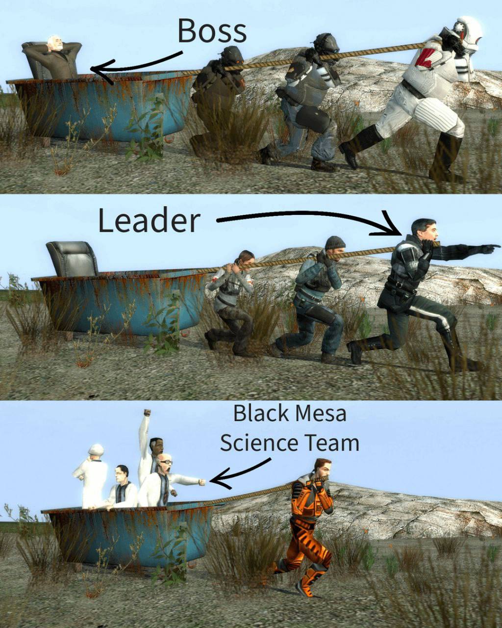 Boss у у а Leader Black Mesa 4 Science Team 7 у