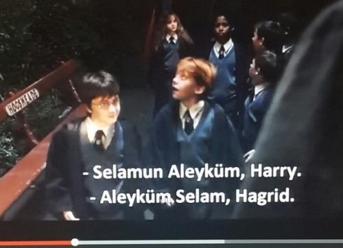 4 Selamun Harry. Aleykiim Selam, Hagrid. a
