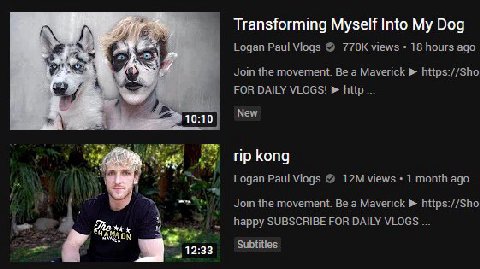 Transforming Myself Into My Dog Logan Paul Viogs views 18 hours ago Join the movement. Be a Maverick https://Sho FOR DAILY VLOGS! http New 10:10 Копд Logan Paul Viogs views 1 month ago Join the moveme