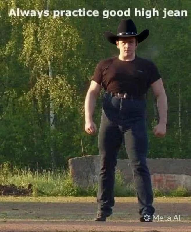 Always practice good high jean
