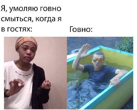 Я, умоляю говно смыться, когда я В ГОСТЯХ: Говно: 3 Я у