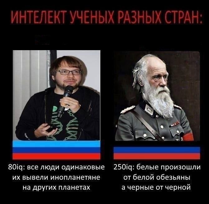 все люди одинаковые белые произошли вывели инопланетяне от белой обезьяны на других планетах а черные от черной