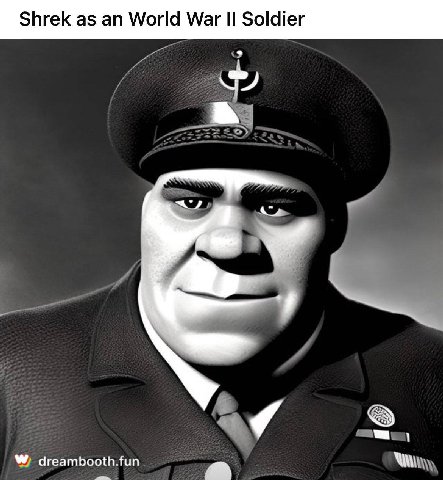 Shrek as World War Soldier и a