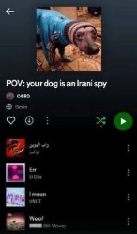 POV: your dog is an Irani spy caro 9 wil Err 4 mean UNLT Woof