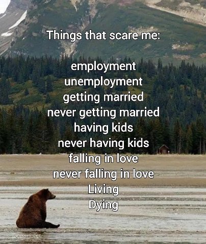 that зсагейте: me: employment unemployment getting married never getting married having kids never having kids falling injlove