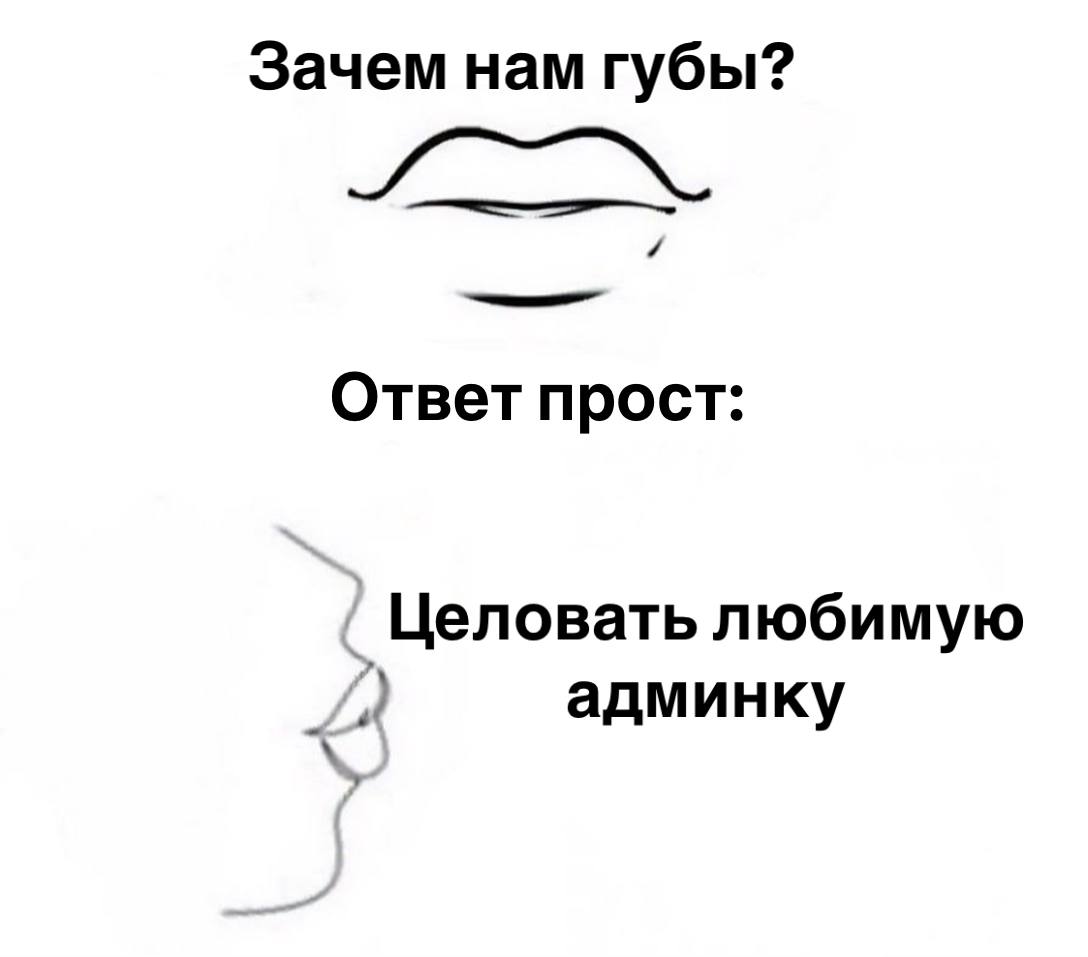 Зачем нам губы? Ответ прост: Целовать любимую админку