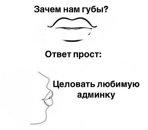 Зачем нам губы? Ответ прост: Целовать любимую админку