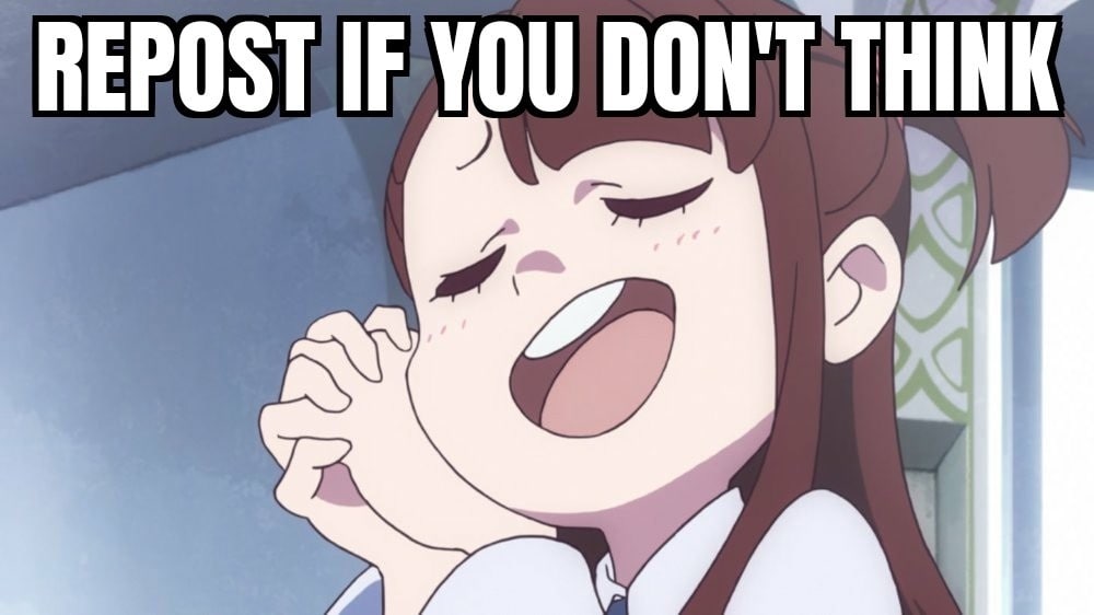 REPOST YOU DON'T THINK A