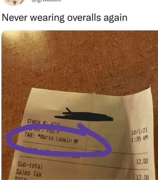 Never wearing overalls again