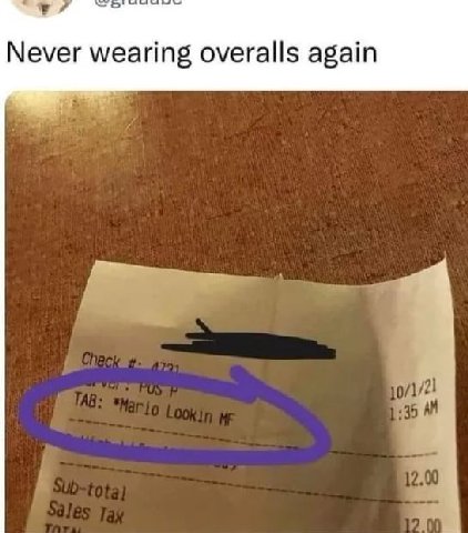 Never wearing overalls again