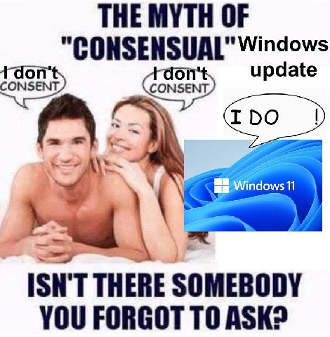 "СОНЗЕН CONSENT, 11 THERE SOMEBODY YOU FORGOT ТО ASK?