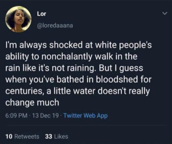 The wicked niggers melt in the rain