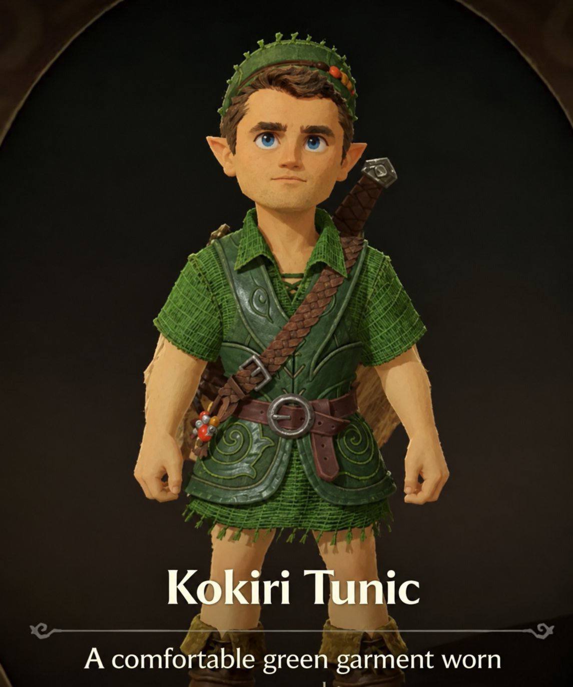 Коки Tunic А comfortable green garment worn