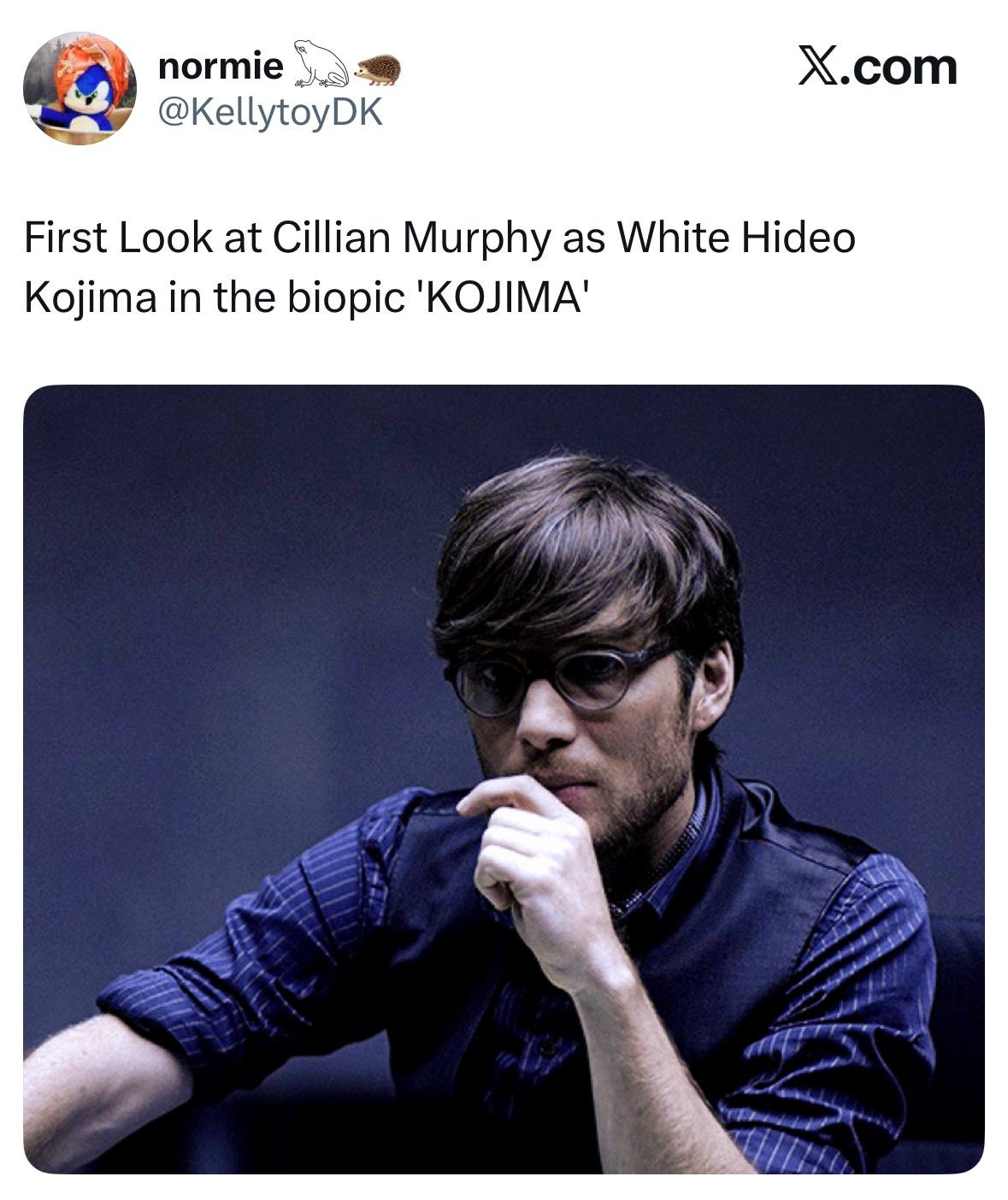 Х.сот First Look at Cillian Murphy as White Hideo Kojima in the biopic 'КОЛМА'