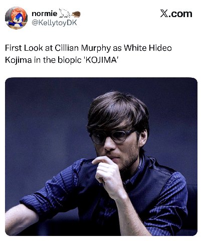 Х.сот First Look at Cillian Murphy as White Hideo Kojima in the biopic 'КОЛМА'