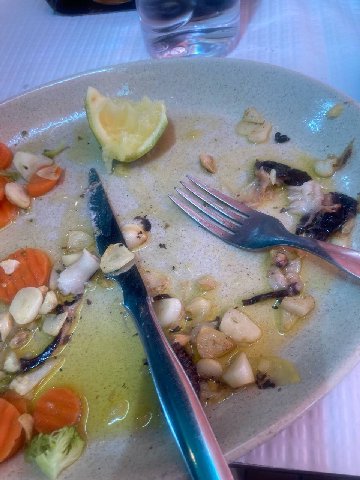осьминога сожрал короч. ну типо курица со вкусом рыбы и склизкое