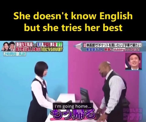 She doesn't know English Whatican\!_do}forsyou/? СРЫРАНЕННЕ инь Chinaman) ` Giusti