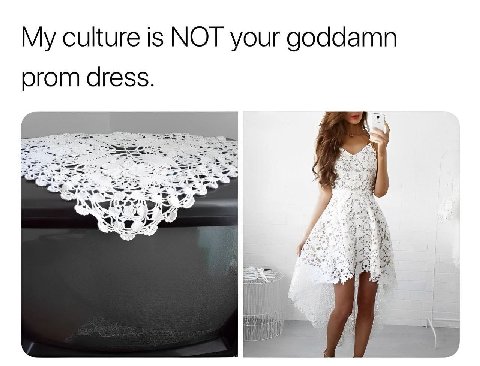 culture is NOT your goddamn dress.