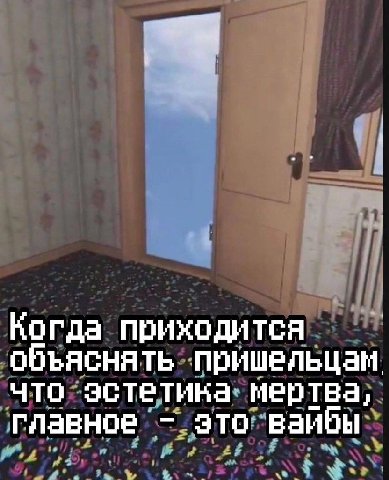 Когда приходится объяснять пришельцам что эстетива главное это ваибы