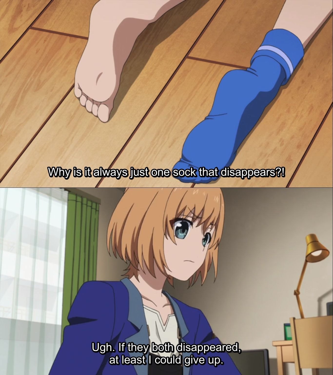 \М/Пу 15 just one sock that disappears?! Ugh. If at least could give up.