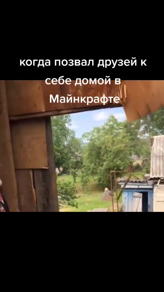 когда позвал друзей к себе домой в Майнкрафте _ себедомойв = Майнкраф и