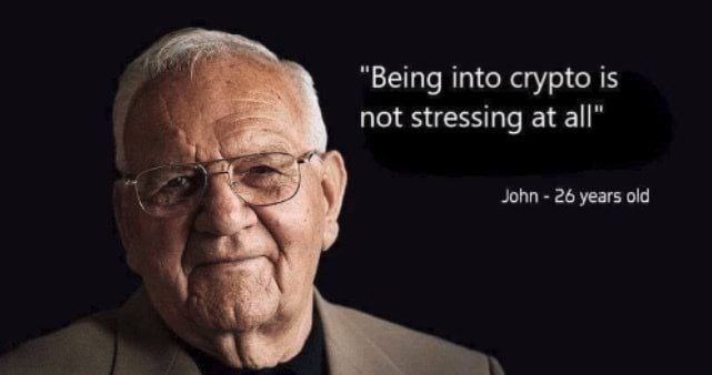 Being into crypto is not stressing at all" John 26 years old у 4