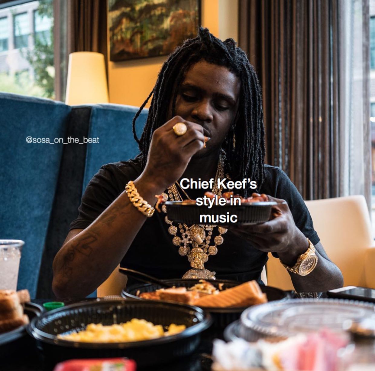 К the beat Chief Keef’s music