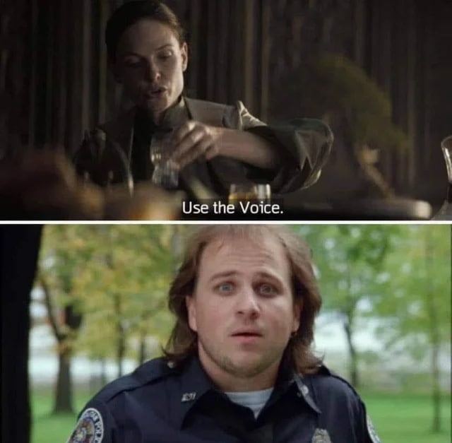 Use the Voice.