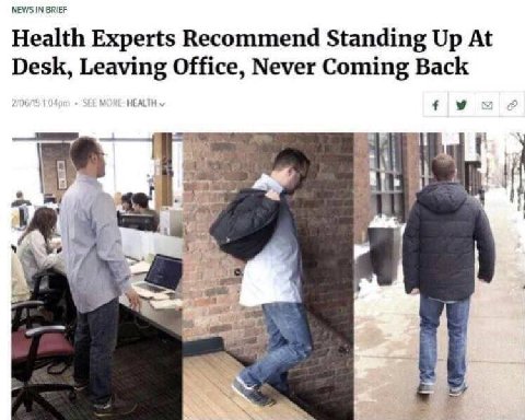 Health Experts Recommend Standing Up At Desk, Leaving Office, Never Coming Back HEALTH i у в.