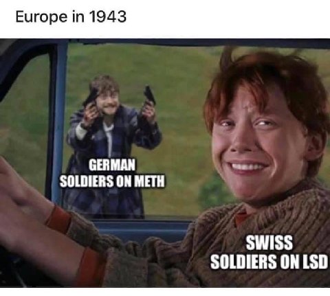 Europe 1943 GERMAN SOLDIERS ON METH SWISS SOLDIERS ON LSD