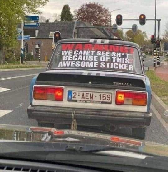 тот CAN'T ЗЕЕ BECAUSE AWESOME STICKER