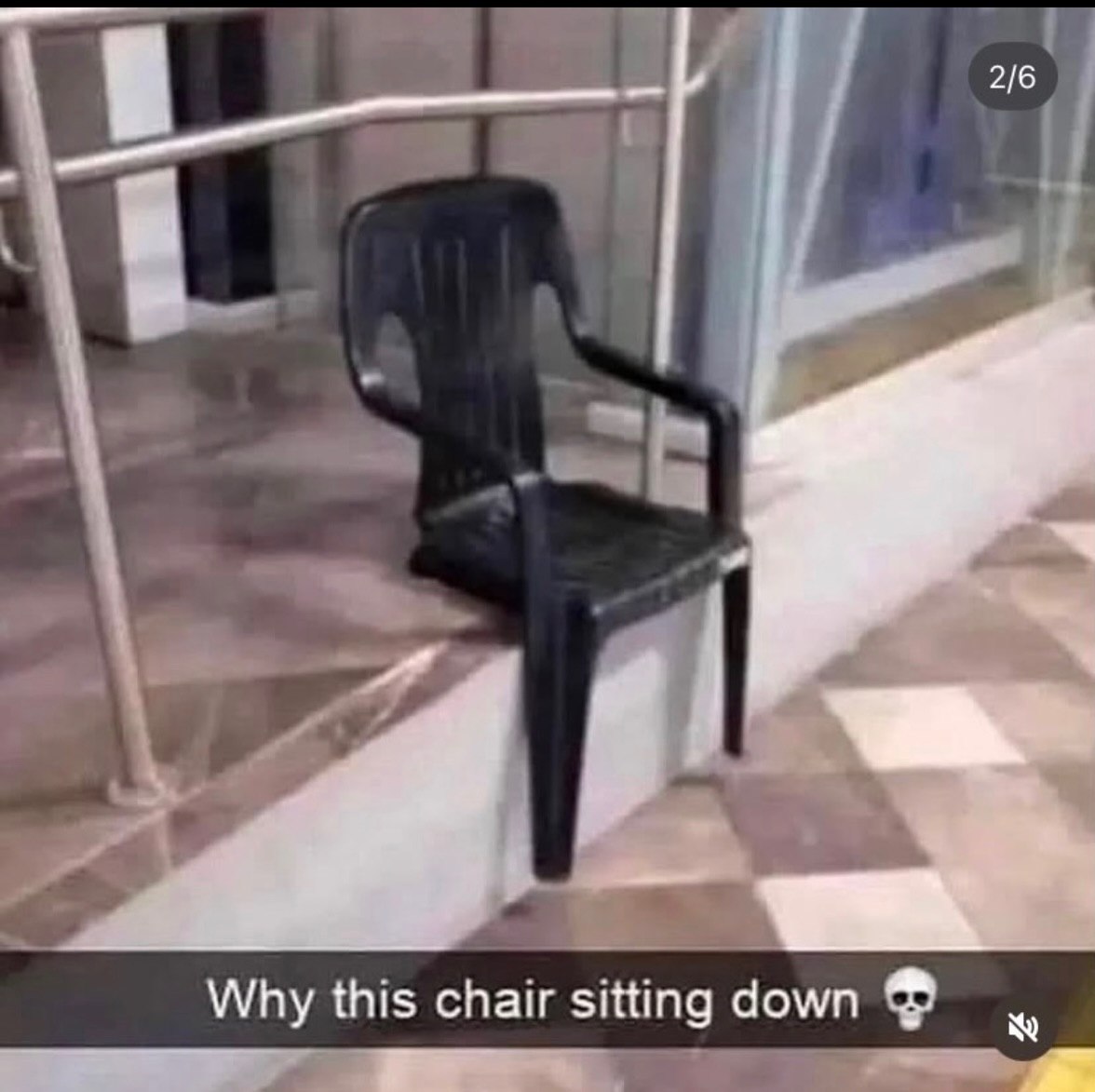 Why this chair sitting down