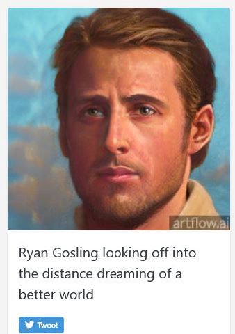 Ryan Gosling looking off into the distance dreaming of a better world